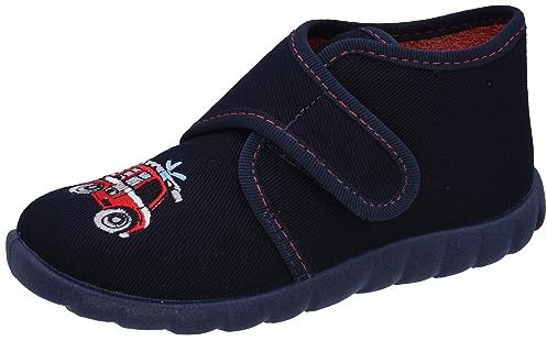 Fischer Jungen Mini Hohe Hausschuhe, Blau Marine 521, 26 EU