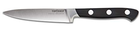 TB - Top Chef - Couteau Office - Couteau Top Chef - Lame en Acier Inoxydable Forgé de 9 cm - Manche Ergonomique en Pom - Couteau de Cuisine - Fabriqué en France