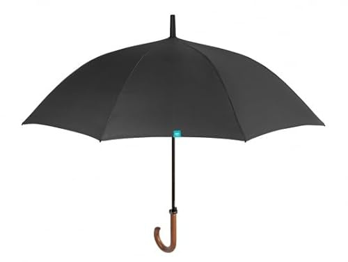 PERLETTI Parapluie automatique Golf Noir Anti-vent 120 cm