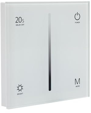 LEDKIA LIGHTING Controlador Regulador Pared Táctil LED TRIAC 220-240V AC RF Blanco