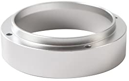 51 mm Caffè Espresso Dosing Imbuto Anello Catcher, Macchina da Caffè Alluminio Espresso Imbuto Ricambio Caffettiera Accessori per Casa/Caffè Argento