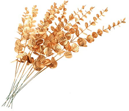 Abaodam 30pcs Faux Eucalyptus Stems Artificial Leaves Fake Eucalyptus Branches for Diy Home Decor Vase Fillers Garden Party Adornments