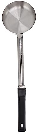 MINGZHE Cucharón Pequeño para Salsa, Cucharón para Salsa, Cacerola para Salsa, Pizza, Salsa de Tomate, Cuchara Medidora, Cuchara Medidora de Acero Inoxidable de(Negro 6oz (Cuchara Sin Agujeros))