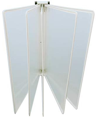Wanddokumenten-Organizer, an der Wand montierter Dokumentenhalter, Klappaktenhalter, an der Wand montiertes magnetisches Display (PVC + Metall) 33 * 23 * 10 cm