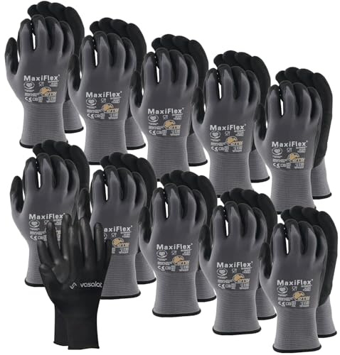 ATG Maxiflex Handschuhe Gr. 11 Ultimate 10 Paar - Arbeitshandschuhe Herren und Damen mit hervorragendem Grip - Montagehandschuhe Nitril