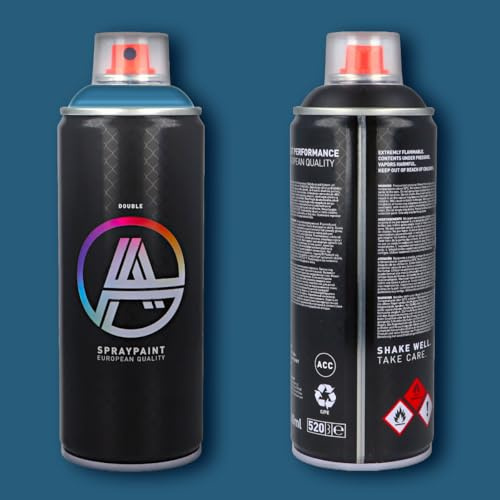 Double A Spraypaint Sprühdose 400ml Sprühfarbe Acryllack Sprühlack matt hochdeckend DIY Kunststoff Metall Möbel Deko (DA-208 Arctic)