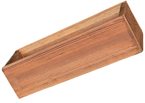CIYODO Jardinera de Madera Marrón y Gran Resistencia Macetero Rectangular Estilo Retro Textura Delicada para Suculentas para Decoración en Interiores