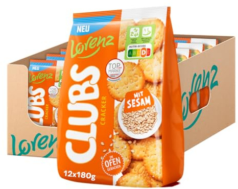LORENZ | Clubs Sesam | 12 x 180 g | im Ofen gebacken