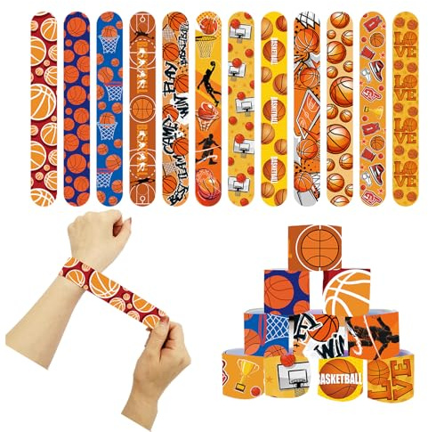 POPOYU 24 stycken slap armband set barn för pojkar flickor snap armband födelsedag skolfest tillbehör, Polyvinylklorid (PVC) med metallkärna