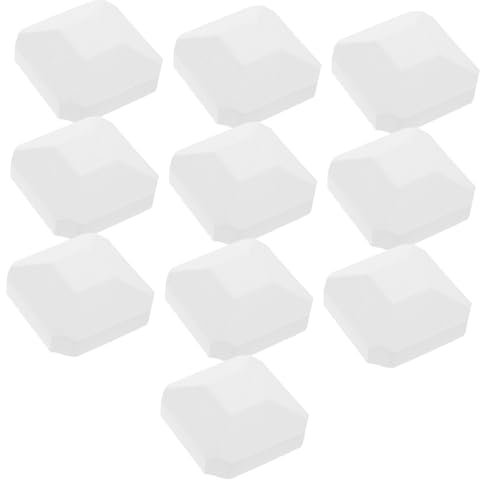 Amosfun 10pcs Cordierite Replacement Briquettes Heat Resistant Self Cleaning White Grill Parts Replacement for Gas Bbq Suitable for Outdoor Camping