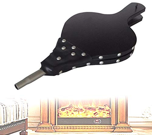 HBALDTEDC Fuelles, Fuelle for Chimenea, soplador de Aire de Madera con Correa for Colgar, Bomba de Fuelle Manual for Chimenea de Parrilla de Barbacoa for Acampar al Aire Libre