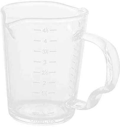 Cabilock Krugtasse Mit Milchmessbecher Tasse Mit Henkel Für Espresso-kaffeetasse Küchenbedarf Mit Doppel Ausläufen Und Messung