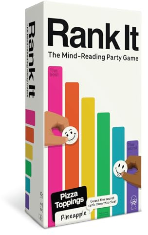 Lucky Egg Rank It – Hilarious Mind-Reading Family Games for Kids and Adults | 100+ Categories, Magnetic Board & Tokens | Fun Party Games and Board Games for Family Night, 2–8 Players, Ages 12+