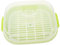 HEALEEP 1 pieza Cesta Vapor Verde para Microondas Steamer de Cocina para Cocción al Vapor de Panecillos Utensilio Práctico para Refrigeración y Cocción Sin Pérdida de Agua