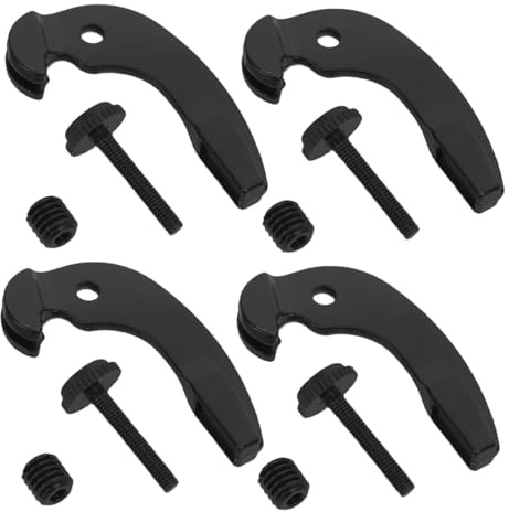 UPKOCH 4 Stück Feineinstellbare Metall Cello Stimmwirbel Schwarz Passend für 3/4 und 4/4-cellos Duale Feinstimmer aus Metall zur Präzisen Stimmung und Minimierung von Verstimmungen