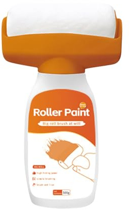 White Paint for Interior – White Paint Roller | Paint Roller for Walls, 2 in 1 for Touch-ups and Repairs 500 g, Multifunctional for Outdoor Kitchen Doors Carpentry Interior Furniture | Ideal