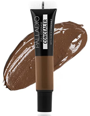 Palladio Correttore ad Alta Copertura, Nascondi Sotto gli Occhi, Correttore Viso e Occhi Cremoso, Uniforma il Tono della Pelle, Copre le Imperfezioni, Mocha