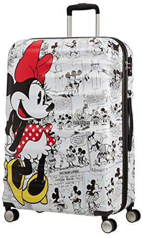American Tourister Wavebreaker Disney - Spinner L, Kindergepäck, 77 cm, 96 L, Mehrfarbig (Minnie Comics White)