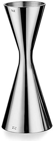 Cocktail-Messbecher, Barmaß mit Innenskalierung 30/60 ml für Einen Cocktail Braucht - Edelstahl, Silber