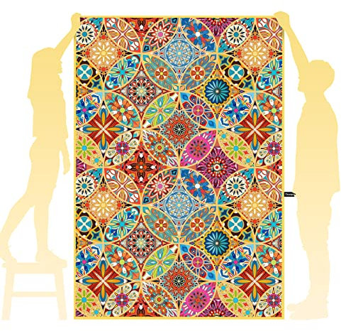 OCOOPA Mikrofaser Strandtuch - Extra großes 200x145 cm Schnell Trocknendes, Weiches, Leichtes, Pflegeleicht, Kompaktes, Sandfreies Handtuch, Perfekt für Strand Schwimmen