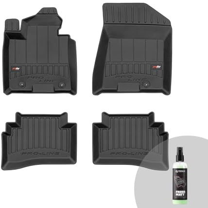 FROGUM ProLine 3D Gummimatten Exklusiven Auto Fußmatten Autofussmatten für Hyundai Tucson III 2015-2020, für Kia Sportage IV 2015-2018 | Die höchsten Kanten