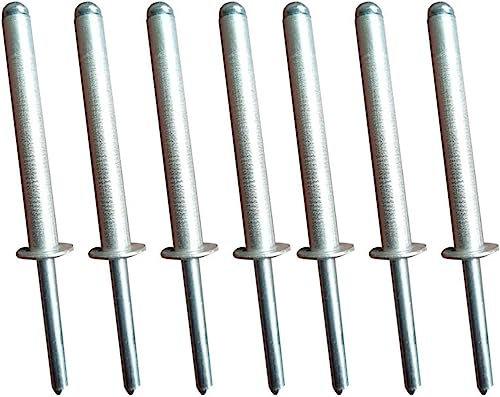 KAnduo Nietmuttern, Verbindungselemente, Muttern, Nieten, 6,4 x 50 mm, Aluminium-Blindnieten, super lang, super dick, robust und langlebig (Größe: 100 Stück)