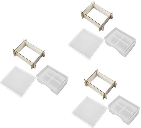 COHEALI 3sätze Diy Mould Für Untersetzer Und Aufbewahrungsbox Mit Flexibler Transparenter Form Für Kreative Projekte Hochwertiges Für Einfache Reinigung Und Nutzung