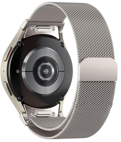 Magnet Armband for Samsung Galaxy Watch 6 5 4 7 armband 40mm 44mm/Galaxy Watch 6 Classic 47mm 43mm/Watchs 4 Classic 46mm 42mm/5 Pro 45mm Band/FE,One-Click Wechseln Milanaise Edelstahl metall Armbänder