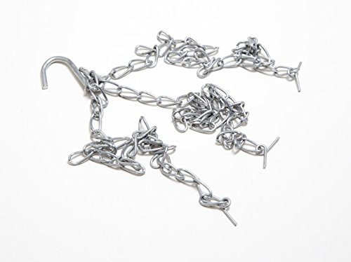 OneStopDiy 1 X 12-inch Hanging Basket Replacement Chain - BZP Steel