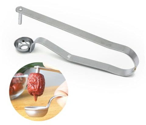 Alipis Levatorsoli per Frutta in Acciaio Inossidabile Gadget da Cucina per Ciliegie e Datteri Estrattore Facile da Usare e Casa