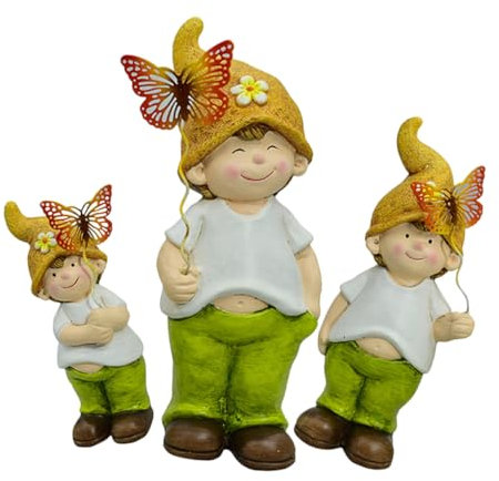 Toddmomy 3stücke Gartenzwerge Aus Keramik Garten Statue Gartenzwergfigur Keramikzwergstatue Süße Zwergstatue Für Zwergornament Gartenzwergdekor Rasenzwergdekor Gartendekofigur