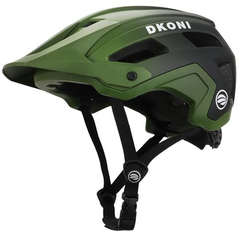 DKONI Mountainbike-Helm, Leichter MTB-Fahrradhelm mit Visier und PC-Außenschale für Erwachsene, Jugendliche, Damen und Herren