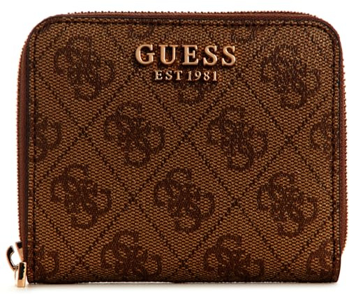 Guess Laurel Zip Around Wallet S Latte Logo