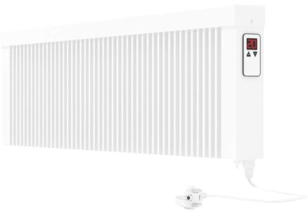 eVARMO Areo Direct Base 1200 W Elektroheizung – Elektrische Flächenspeicherheizung mit Schamottkern – Digitale Thermostatsteuerung mit App – WLAN-fähiger Heizkörper zur Wandmontage