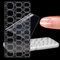 300 Pcs False Nails Stickers Clear Nail Adhesive Tabs Press on Nail Adhesive Tabs 15 Sizes Waterproof Double Sided Jelly Glue Sticky Nail Bond for Manicure Nail Glue Tabs No Crease