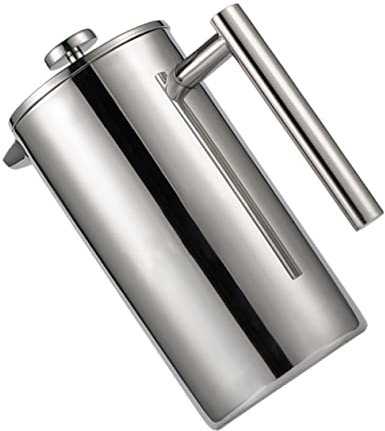 Cabilock Edelstahl Kaffee Presse Multifunktionale Kaffeekanne Für Filterkaffee Und Teezubereitung Hitzebeständig Ideal Für Haushalt Und Büro