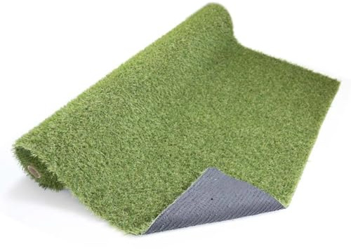 LoviStore Erba Sintetica Prato Erbetta Artificiale Spessore 25mm Rotolo Vari Formati Drenante Tappeto Manto Verde Sintetico Tagliabile Resistente per Esterno Balconi Giardino Verande (2x6 mt)