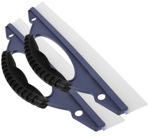 ABOOFAN 2 Piezas Escobilla De Silicona Auto Nieve Protector Agente De Mudanzas Limpiador De Parabrisas De Coche Producto Eliminación Hielo Abdominales De Silicona Blue