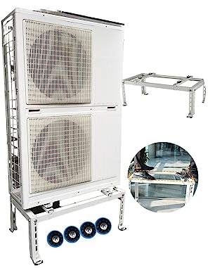 Soporte de aire acondicionado fácil de instalar, capacidad de carga de 400 libras, sin taladro, resistente a la corrosión, universal, mini split, soporte de bomba de calor de CA
