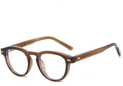 YAMEIZE Round Blue Light Blocking Glasses -for Women Men Anti Fatigue Small Round Blue Light Eyeglasses Computer Gaming Glasses