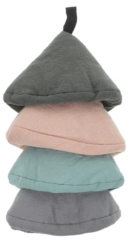 Copri Maniglia Triangolare 4 Pezzi per Cucina | Coperchio Pentola 22cm, Maniglia, Manici Protettivi per Pentole, Facile da Riporre Colore Casuale