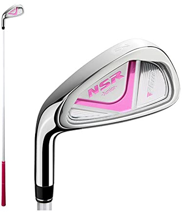 No. 7/9 Iron Boys Girls Kids Golf Club Beginner Left Hand Children's Golf Irons Club Coach Teaching Practice (Left,#9(3-5Y),Pink)