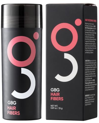 GBG Hair Fibers for Thinning Hair & Bald Spots (Auburn) - 25g Bottle - Conceals Hair Loss - Instant Cover Up & Volume in 30 Seconds, Hair Powder for Women & Men - Cruelty Free
