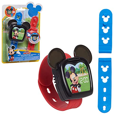 Disney Junior Mickey Mouse Funhouse Smart Watch for Kids, Toddler Watch, Toy with Lights and Sounds, Kids Toys for Ages 3 Up by Just Play