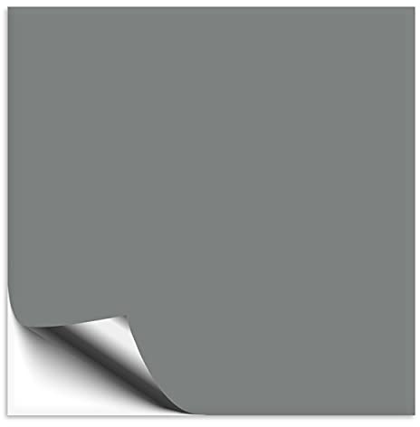 100 Stück Fliesenaufkleber grau 15x15 cm matt | Klebefolie für Fliesen in Küche & Bad, Fliesen einfach überkleben mit selbstklebender Fliesenfolie