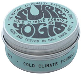 SURFYOGIS Original, 100% natural, Surfscreen con óxido de zinc, fórmula para clima frío, bloqueador solar, protector solar, 60 g, no daña los arrecifes, surfear