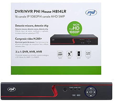 PNI House H814LR DVR/NVR - 16 1080P Full HD IP-Kanäle oder 4 5MP analoge Kanäle überwachungskamera