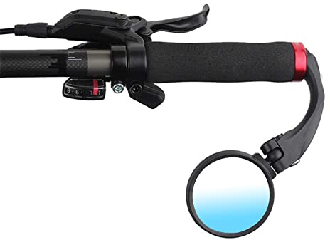 MYSUNBAR Fahrradrückspiegel Motorrad Spiegel 360° Drehspiegel Fahrradspiegel Lenkerspiegel Lenkerendenspiegel Croissant Rückspiegel am Lenker Konvexen Reflektor Spiegel