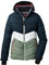 Killtec Damen Ksw 1 Wmn Ski Qltd Jckt Winterjacke Jacke in Daunenoptik mit abzippbarer Kapuze und Schneefang, grüngrau, 36 EU