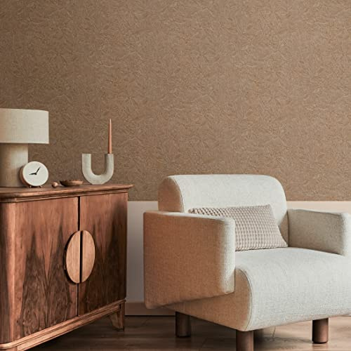 A.S. Création Floral 389246 Papier peint intissé Motif plantes Marron beige 10,05 x 0,53 m